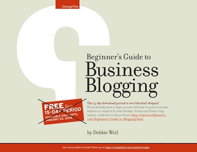 Beginner's Guide to Business Blogging