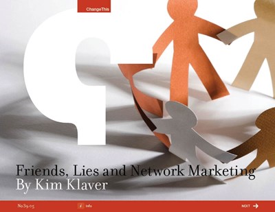 Friends, Lies and Network Marketing