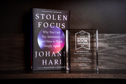 <i>Stolen Focus</i> by Johann Hari is the 2022 Porchlight Business Book of the Year