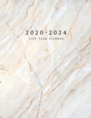  2020-2024 Five Year Planner: Large 60-Month Schedule Organizer with Marble Cover (Volume 1)