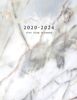  2020-2024 Five Year Planner: Large 60-Month Schedule Organizer with Marble Cover (Volume 3)