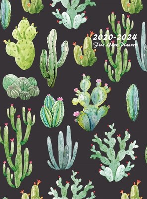  2020-2024 Five Year Planner: 60-Month Schedule Organizer 8.5 x 11 with Beautiful Cactus Cover (Hardcover)